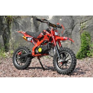 MINICROSS NEW SPIDER RUOTE 10 MINIMOTO 49CC 2 TEMPI rosso