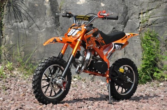 MINICROSS NEW SPIDER RUOTE 10” 49CC 2 TEMPI arancione